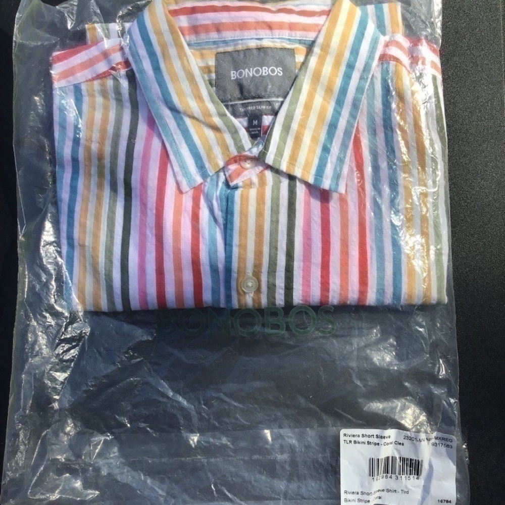 Bonobos Riviera Shirt Medium Tailored fit